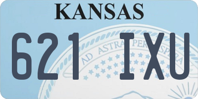 KS license plate 621IXU