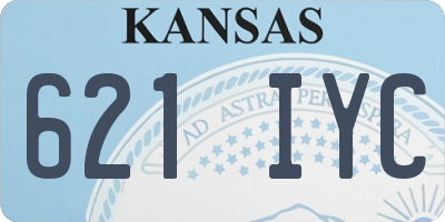 KS license plate 621IYC