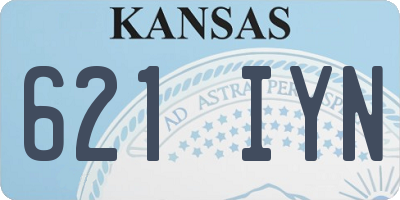 KS license plate 621IYN