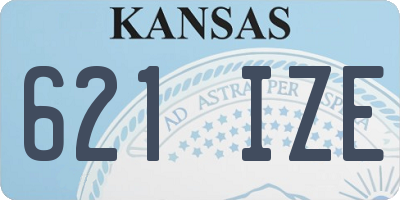 KS license plate 621IZE