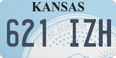 KS license plate 621IZH