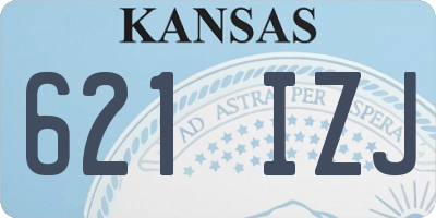 KS license plate 621IZJ