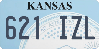 KS license plate 621IZL