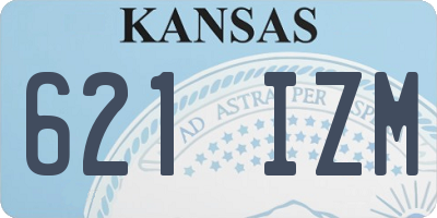 KS license plate 621IZM