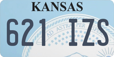 KS license plate 621IZS