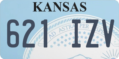 KS license plate 621IZV