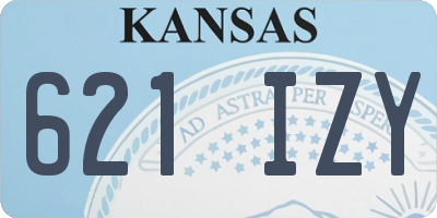 KS license plate 621IZY