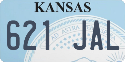 KS license plate 621JAL