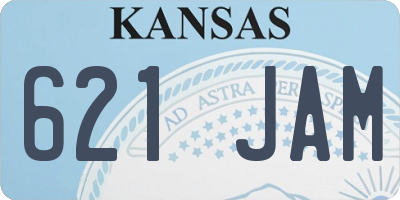 KS license plate 621JAM