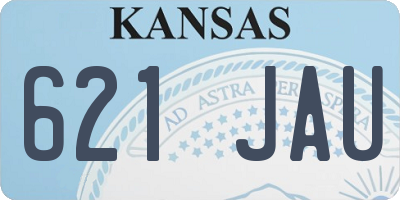 KS license plate 621JAU