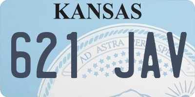 KS license plate 621JAV