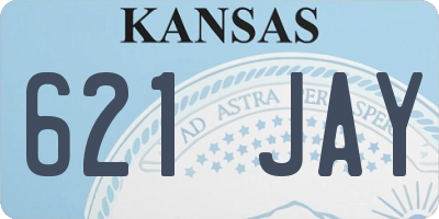 KS license plate 621JAY