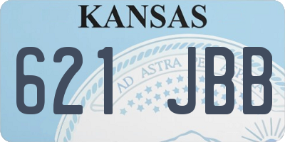 KS license plate 621JBB