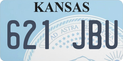 KS license plate 621JBU