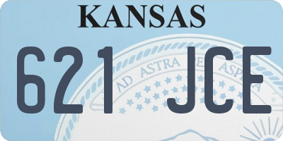 KS license plate 621JCE