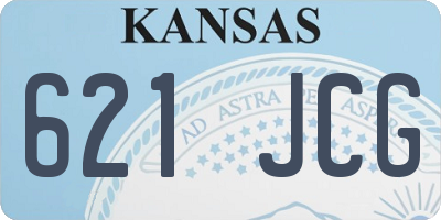 KS license plate 621JCG