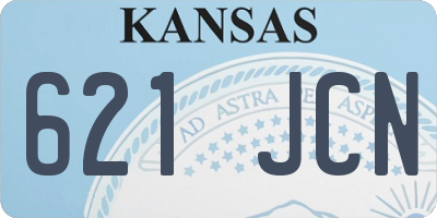 KS license plate 621JCN