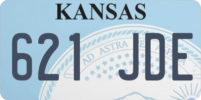 KS license plate 621JDE