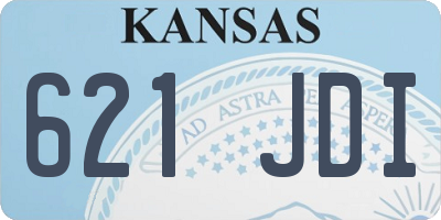 KS license plate 621JDI