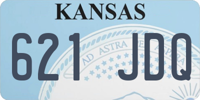 KS license plate 621JDQ