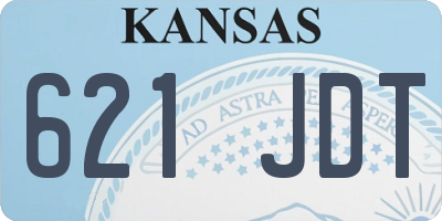 KS license plate 621JDT