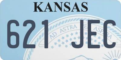 KS license plate 621JEC