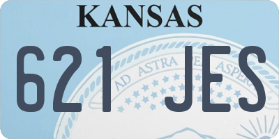KS license plate 621JES