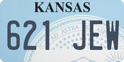 KS license plate 621JEW