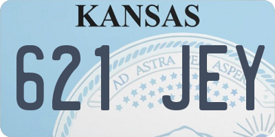 KS license plate 621JEY