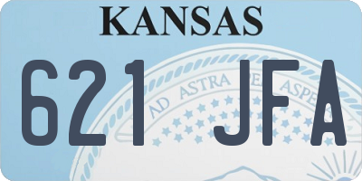 KS license plate 621JFA