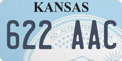 KS license plate 622AAC