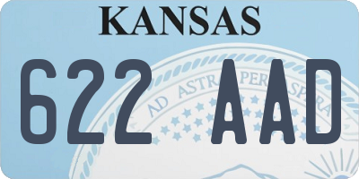 KS license plate 622AAD