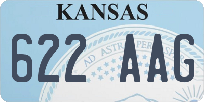 KS license plate 622AAG