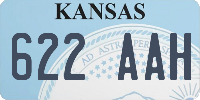 KS license plate 622AAH