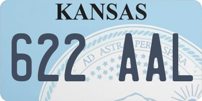 KS license plate 622AAL