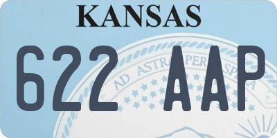 KS license plate 622AAP