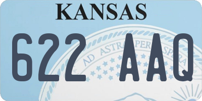 KS license plate 622AAQ