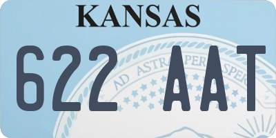KS license plate 622AAT