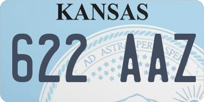 KS license plate 622AAZ