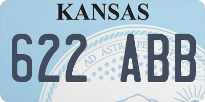 KS license plate 622ABB