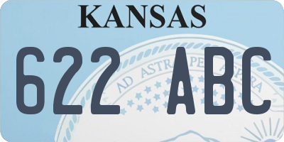 KS license plate 622ABC