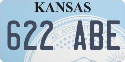 KS license plate 622ABE