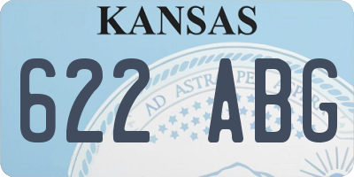 KS license plate 622ABG