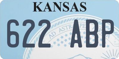 KS license plate 622ABP