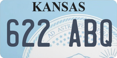 KS license plate 622ABQ
