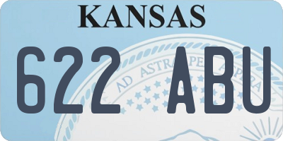 KS license plate 622ABU