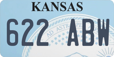 KS license plate 622ABW