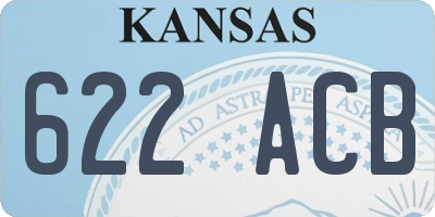 KS license plate 622ACB