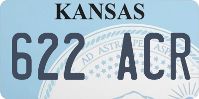KS license plate 622ACR