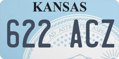 KS license plate 622ACZ